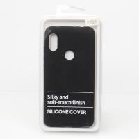 Силиконовый чехол SOFT Silicone Case для Xiaomi Redmi Note 6 Pro HQ (с логотипом) черный