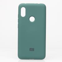Силиконовый чехол SOFT Silicone Case для Xiaomi Redmi Note 6 Pro HQ (с логотипом) темно-зеленый