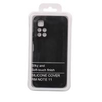 Силиконовый чехол SOFT Silicone Case для Xiaomi Redmi Note 11 5G/Note 11T 5G/Poco M4 Pro 5G (без лого) черный