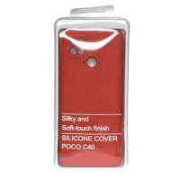 Силиконовый чехол SOFT Silicone Case для Xiaomi Poco C40 (без лого) красный