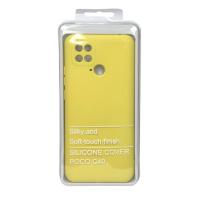 Силиконовый чехол SOFT Silicone Case для Xiaomi Poco C40 (без лого) лимонный