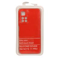Силиконовый чехол SOFT Silicone Case для Xiaomi Redmi Note 11 Pro+/11i/11i Hypercharge (без лого) красный