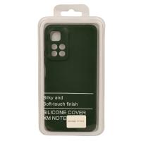 Силиконовый чехол SOFT Silicone Case для Xiaomi Redmi Note 11 Pro+/11i/11i Hypercharge (без лого) темно-зеленый