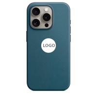 Тканевый чехол WOVEN с поддержкой MagSafe для iPhone 15 Pro темно-синий