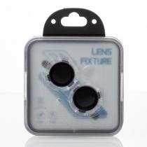 Защитное стекло для камеры DARK (BOX) iPhone 14 / iPhone 14 Plus / iPhone 15 / iPhone 15 Plus темно-фиолетовый