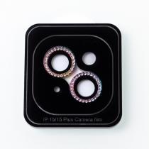 Защитное стекло для камеры DIAMOND iPhone 15 / iPhone 15 Plus радуга