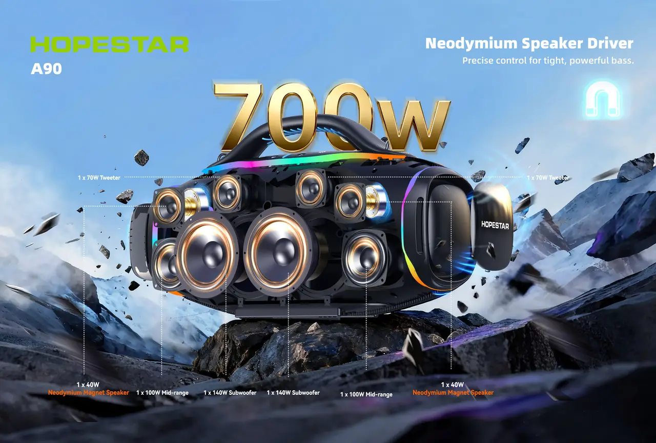 Колонка Bluetooth Hopestar A90 black