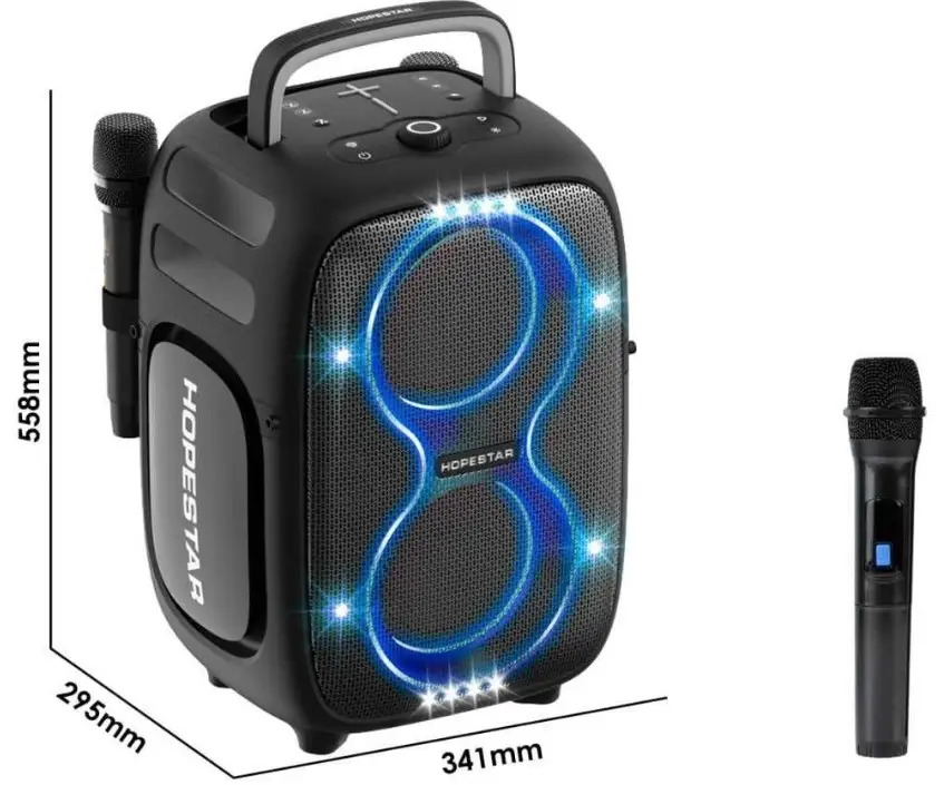Колонка Bluetooth Hopestar PARTY ONE CLUB black